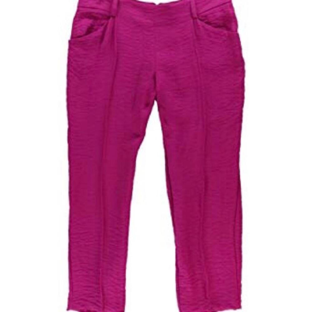 Rachel Roy Magenta Cropped Ankle Pants